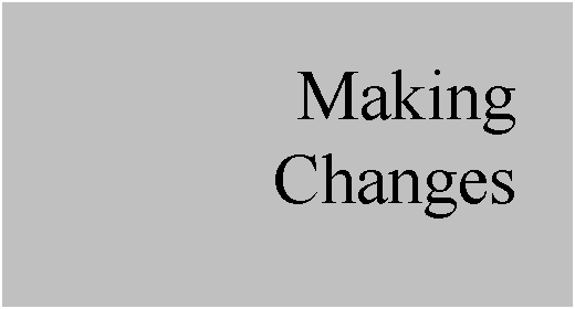 Text Box: Making
Changes
