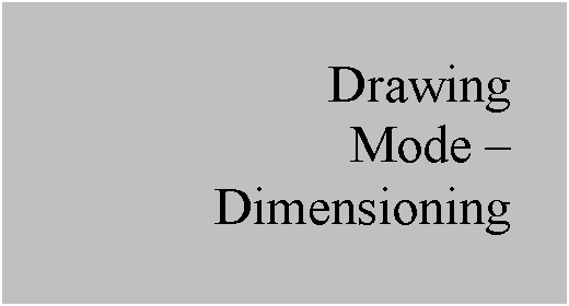 Text Box: Drawing
Mode  
Dimensioning
